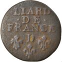 1 Liard (Louis XIV - D - Lyon)