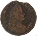 1 Liard (Louis XIV - E - Tours)