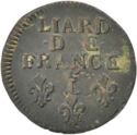 1 Liard (Louis XIV - ♚L - Lille)
