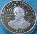 20 Dollars (U.S. admiral David Glasgow Farragut)