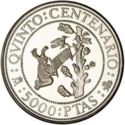 5,000 Pesetas (V Centenary Discovery of America - 2ª serie)