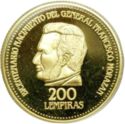 200 Lempiras (200th Ann. General Francisco Morazan Born)