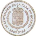 2,000 Pesetas (III Centenary of the House of Bourbon - fi...