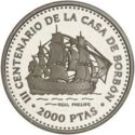 2,000 Pesetas (III Centenary of the House of Bourbon - fi...
