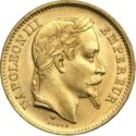 20 Francs (Napoleón III - Laureate head - A - Paris)