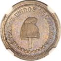 2½ Pesos (Flat base on cap.)