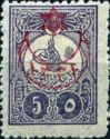 overprint on Internal post stamps 1908