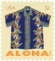 Aloha Shirt with Bird of Paradise Flowers
