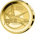 100 Euro (50th Anniversary World EXPO in Brussels)