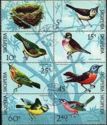 Birds mini sheet with one label