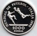 1,000 Dobras (14th World Cup Football 1990 Italy)