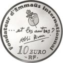 10 Euro (100th Anniv. of abbé Pierre's birth History)