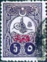 Newspapers stamp - Tughra of Abdul Hamid II