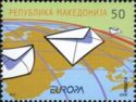 Timbre:-Europa---Letters-(Macédoine-du-Nord)