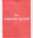 Te rabarber/grädd