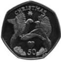 50 Pence (Two Turtle Doves)
