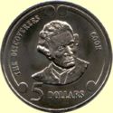 5 Dollars (Explorers of New Zealand - Captain James Cook)