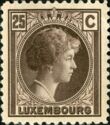 Grand Duchess Charlotte facing Right (25c brown)