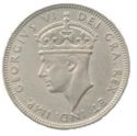 2 Shillings (w/Indian title)