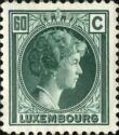 Grand Duchess Charlotte facing Right (60c green)