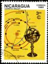 Armillary sphere and 1910 trajectory