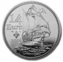 ¼ Euro (400th anniversary of arrival of the French in America)