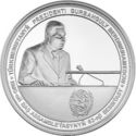 1,000 Manat (Gurbanguly Berdimuhamedov on the podium)