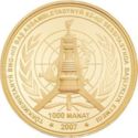 1,000 Manat (Gurbanguly Berdimuhamedov on the podium)