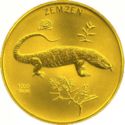 1,000 Manat (Gray monitor lizard - Gold)