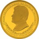 1,000 Manat (Presidential standard, Gold)