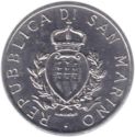 5 Lire (Coat-of-arms castle Montegiardino)
