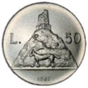 50 Lire (Coat-of-arms castle Montelupa)