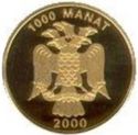 1,000 Manat (Young Saparmurat Niyazov)