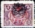Overprint on Ottoman Empire stamp
