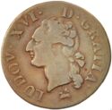 1 Liard (Louis XVI - B - Rouen)