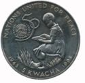 5 Kwacha (United Nations 50th Anniversary)
