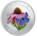 25 Cents (Purple Coneflower and Eastern Tailed Blue)