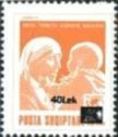 Mother Theresa with Child, overprinted