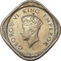 2 Annas (1/8 Rupee- sec. head - small value - small crown)