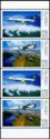 Booklet pane of 2 pairs, Civil aviation in Iceland