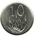 10 Cents (English Legend - SOUTH AFRICA)