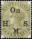 Queen Victoria (1819-1901) - Overprint "On H.M.S."