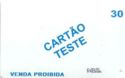 Cartao Teste - Venda proibida - Letras Azuis