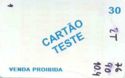 Cartao Teste - Venda proibida - Letras Azuis