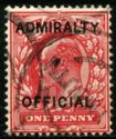 King Edward VII - Overprint - ADMIRALTY OFFICIAL