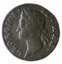 ¼ Pence (Farthing, large legend, U)