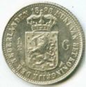 ½ Gulden (Halve Gulden - With 50 C. - Inhuldigingsportret)