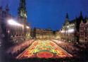 Night view of the Flower Carpet on Market Place