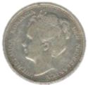 10 Cents (Dubbeltje - inhuldigingsportret - wide truncation)