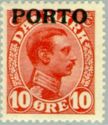 King Christian X - overprinted PORTO